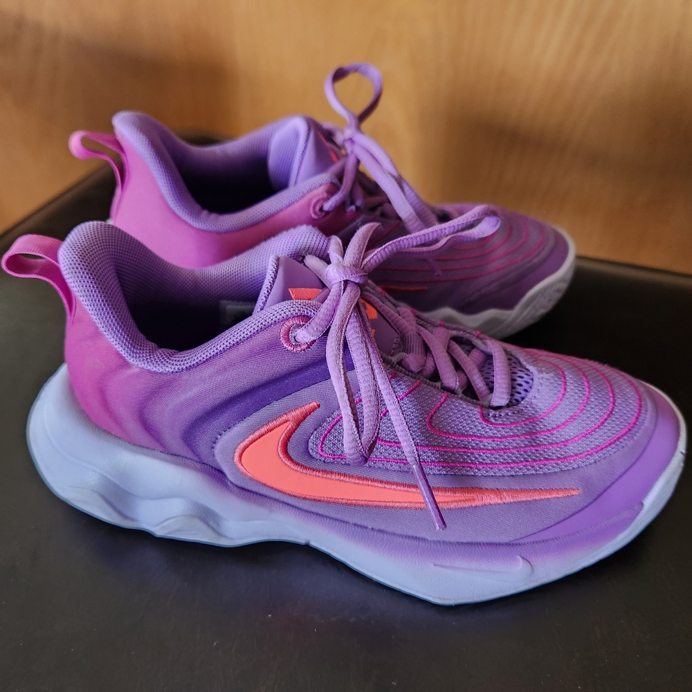 Nike Kids Purple and Pink Sneakers